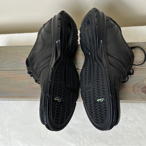 Clarks Men's Touareg Vibe Black Leather Dress Shoes Size 11.5 - Excellent - Picture 3 of 8
